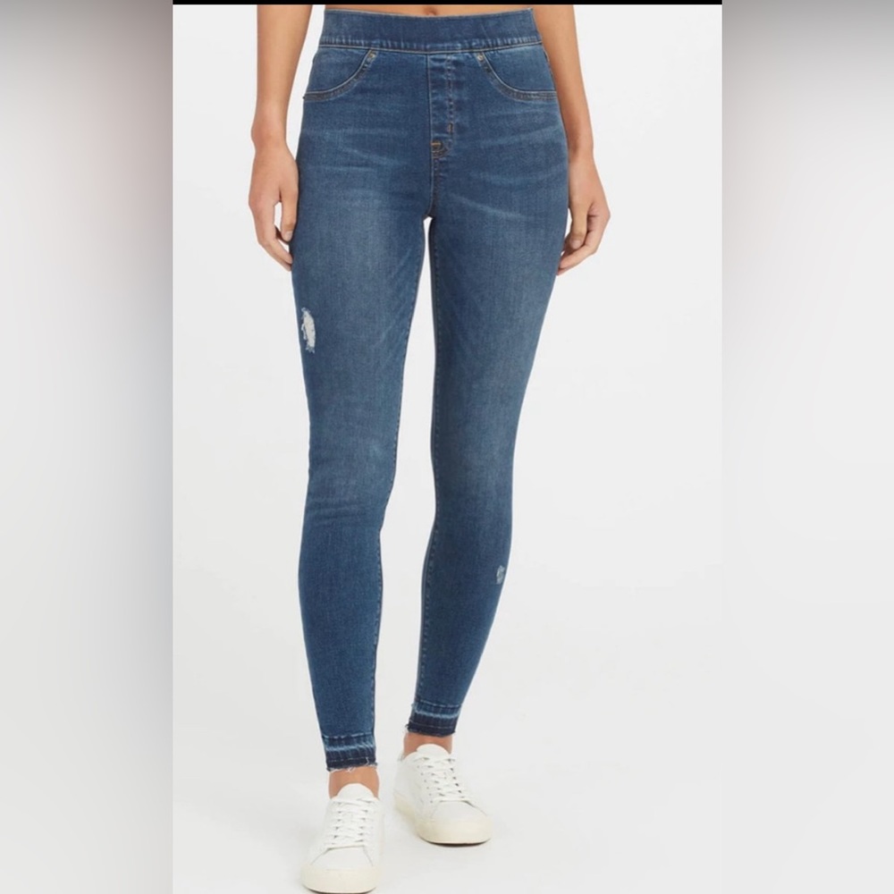 Spanx petite small distressed jeans/denim leggings